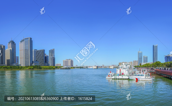 天津海河全景大畫幅