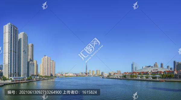 天津海河響螺灣大畫幅