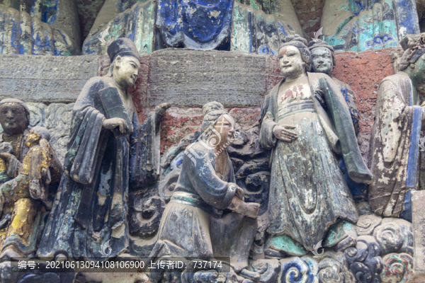 寶頂山父母恩重經(jīng)變相臨產(chǎn)受苦恩