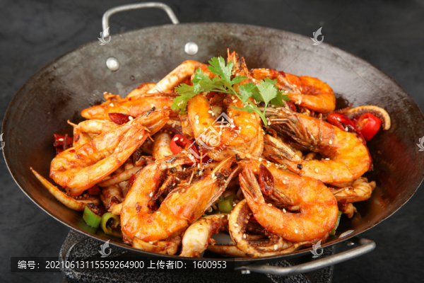 干鍋魷魚蝦