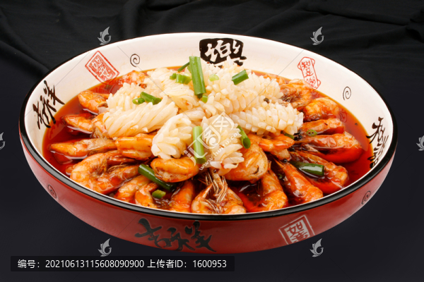 干鍋魷魚香辣蝦