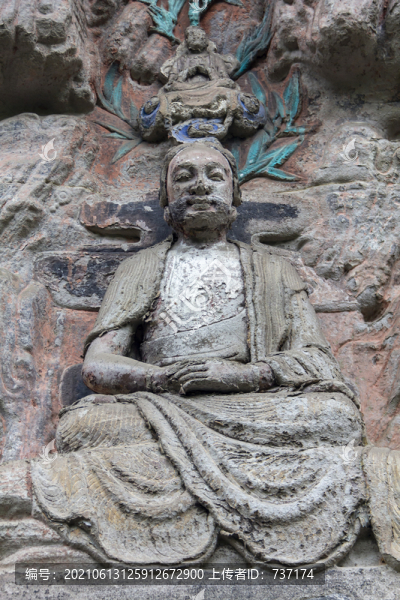 大足寶頂山石刻廣大寶樓閣圖
