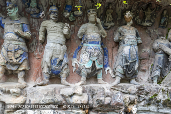 重慶大足寶頂山石刻護(hù)法神龕