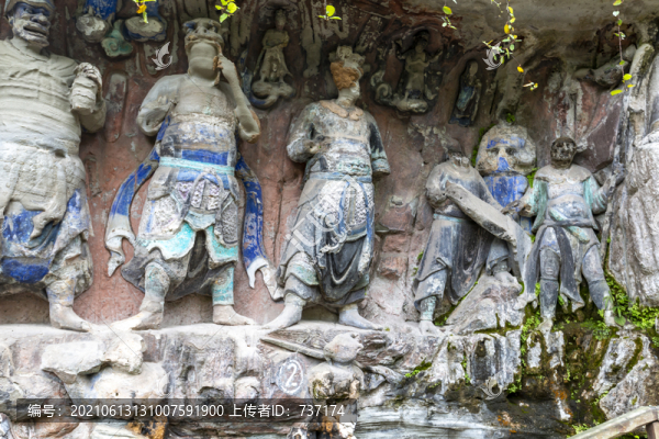 重慶大足寶頂山石刻護(hù)法神龕