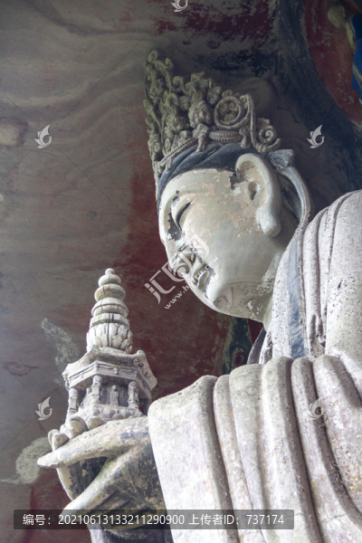重慶大足寶頂山石刻華嚴(yán)三圣像