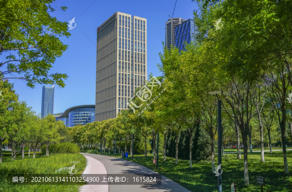 天津于家堡濱河公園步道