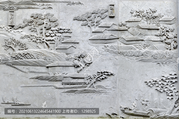 水鄉(xiāng)古鎮(zhèn)浮雕