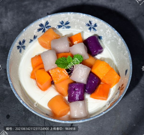 雙皮奶芋圓