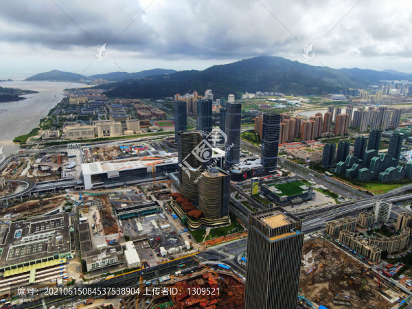 建設(shè)中的珠海橫琴新區(qū)