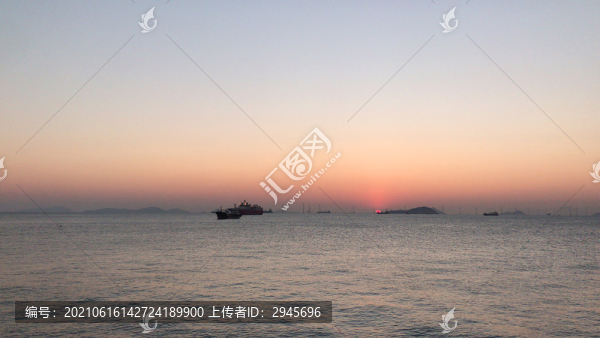 海上夕陽