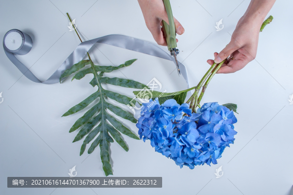 繡球花花材修剪