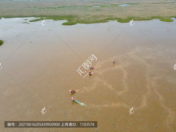 航拍黃河三角洲生態(tài)旅游區(qū)