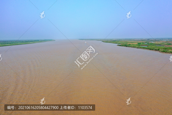 航拍黃河三角洲生態(tài)旅游區(qū)