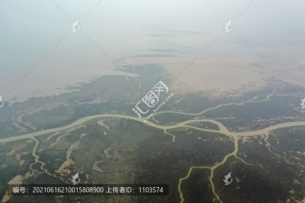 航拍黃河三角洲生態(tài)旅游區(qū)33