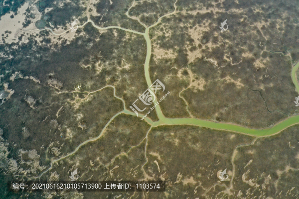 航拍黃河三角洲生態(tài)旅游區(qū)36