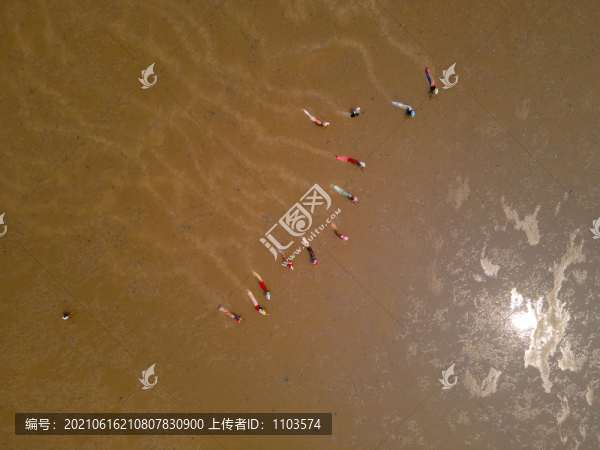 航拍黃河三角洲生態(tài)旅游區(qū)