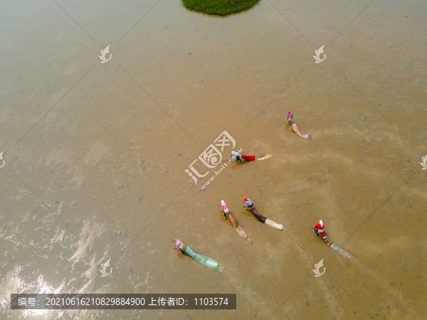 航拍黃河三角洲生態(tài)旅游區(qū)