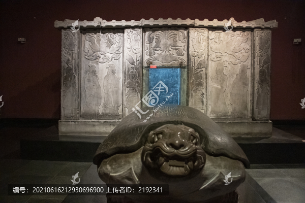 陜西西安碑林博物館唐代李壽墓門