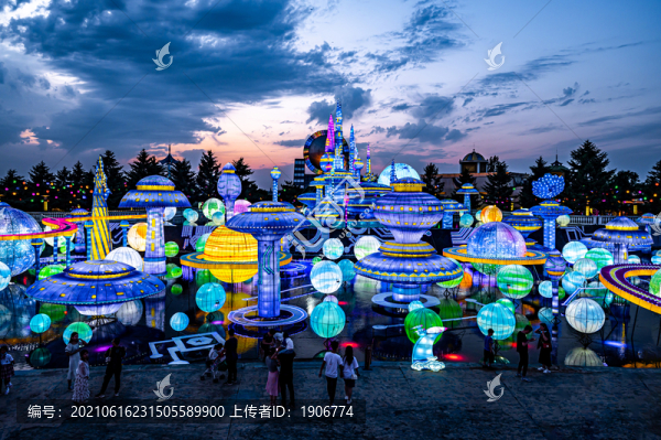 中國長春長影第五屆消夏燈會場景