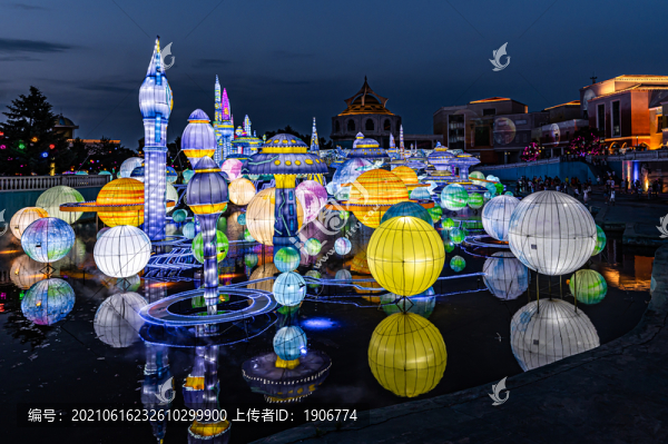 中國長春長影第五屆消夏燈會場景