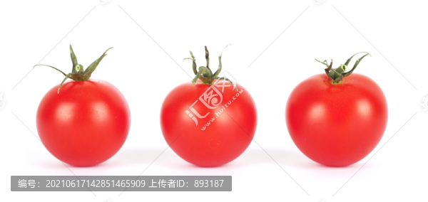 一排小西紅柿