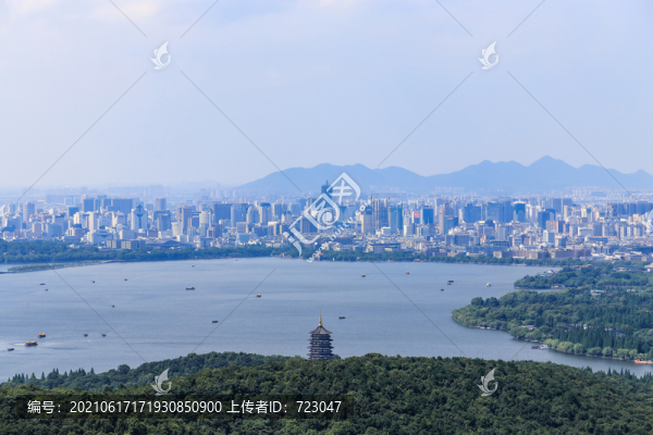 俯瞰西湖