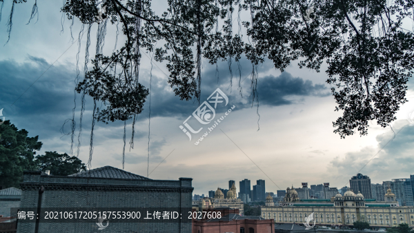 煙臺(tái)山公園俯瞰福州城區(qū)