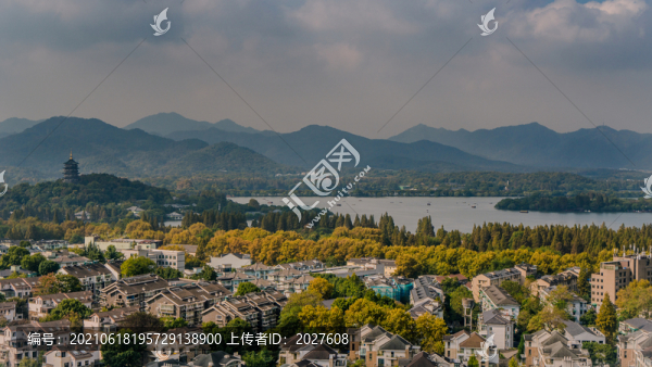 城隍閣俯瞰杭州城