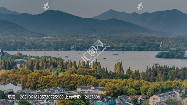城隍閣俯瞰杭州城