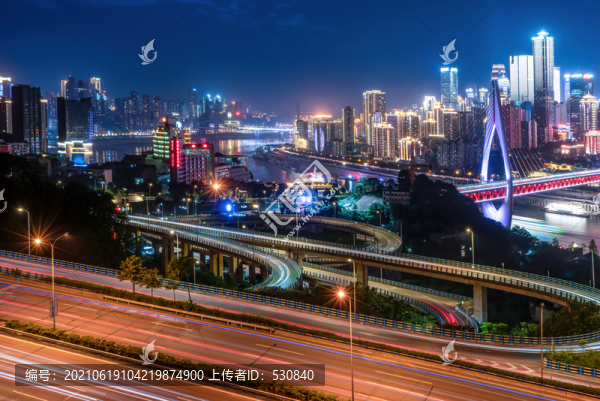 航拍重慶夜景