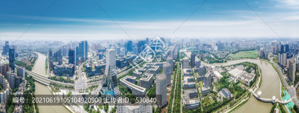 航拍四川成都工業(yè)園區(qū)全景大畫幅