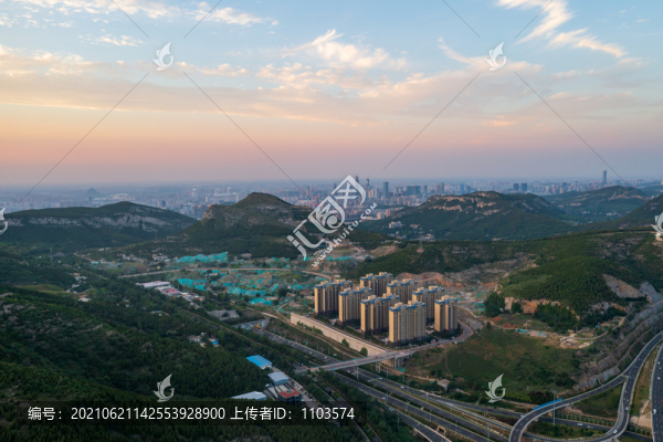 航拍濟(jì)南二環(huán)南路高架