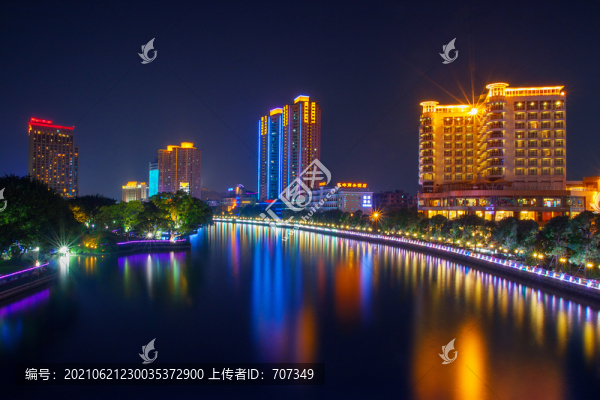 中山市岐江河夜景