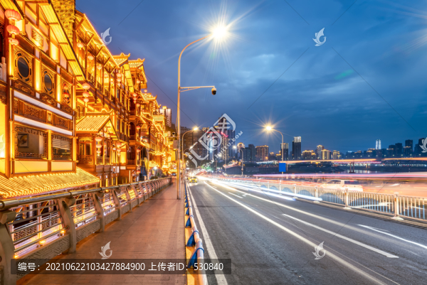 重慶渝中區(qū)洪崖洞夜景