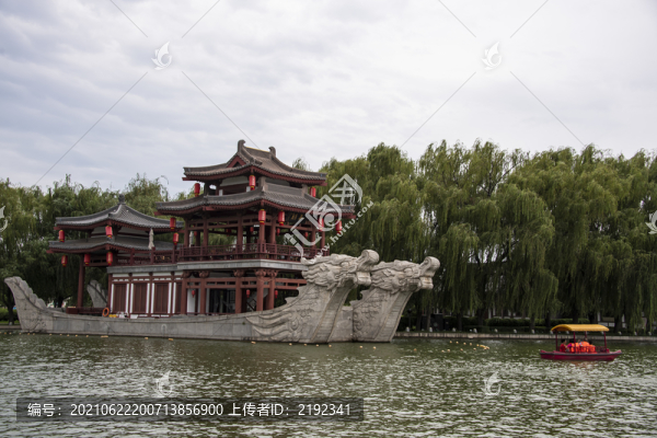 陜西西安大唐芙蓉園仿唐建筑