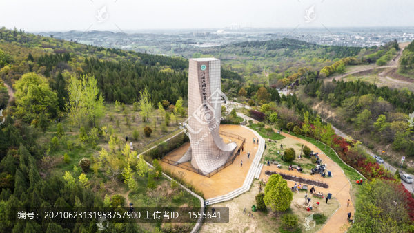 航拍八公山國(guó)家地質(zhì)公園