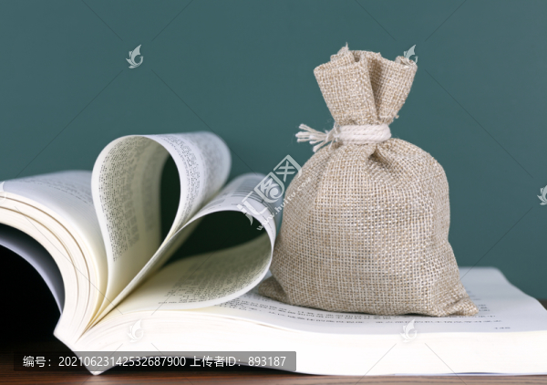 書本上的錢袋子