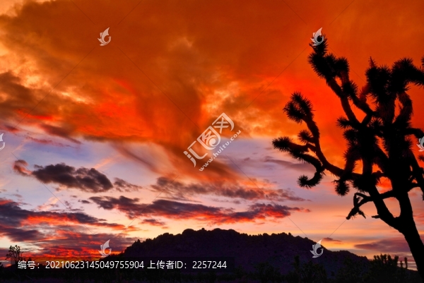 夕陽晚霞與日出朝霞