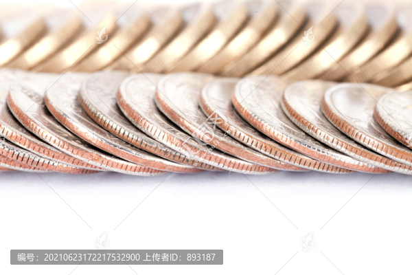 美元和歐元硬幣