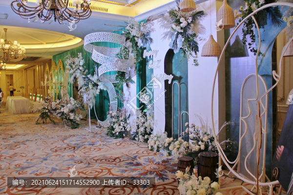 婚禮婚宴迎賓區(qū)布置