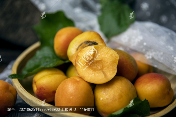 新鮮酸甜的杏子