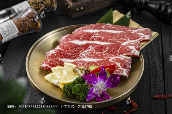 黑牛雪花牛肉