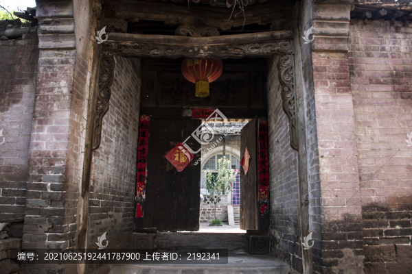 中國(guó)山西臨縣磧口古鎮(zhèn)農(nóng)家院落