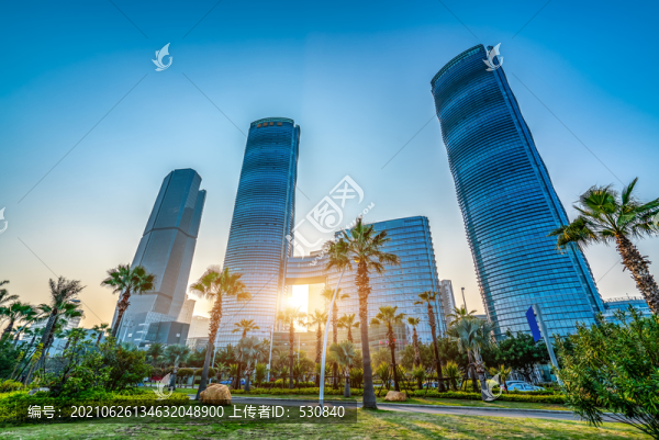 廈門金融中心摩天大樓街景