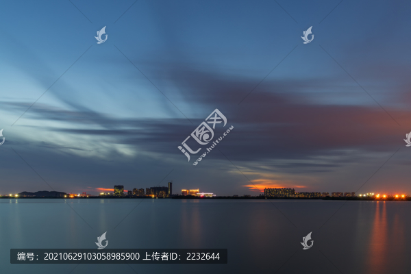 武漢知音湖的晚霞