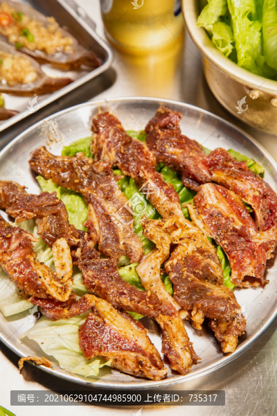 烤牛排肉