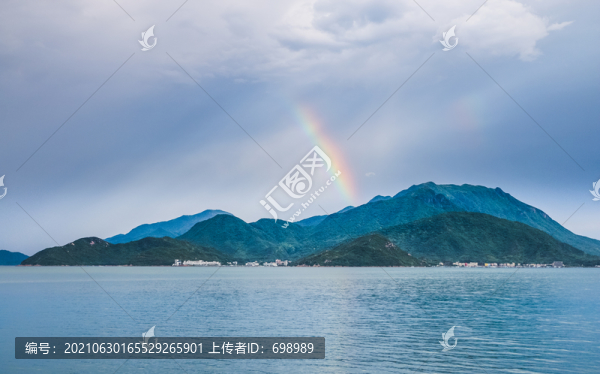 南澳大鵬半島七娘山海景彩虹