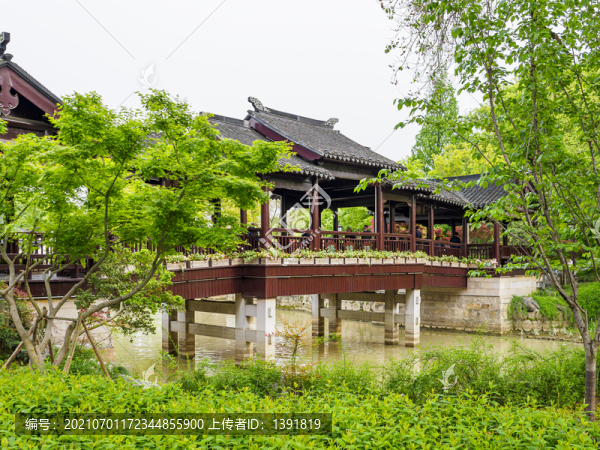 蘇州江楓洲聽鐘橋
