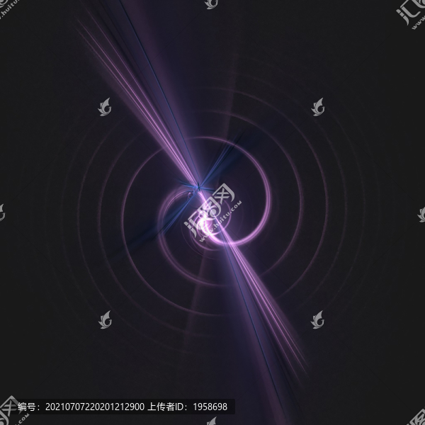 光效線條星空旋渦