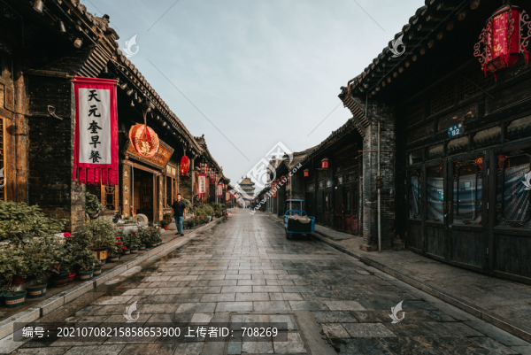 中國(guó)山西平遙古城街景